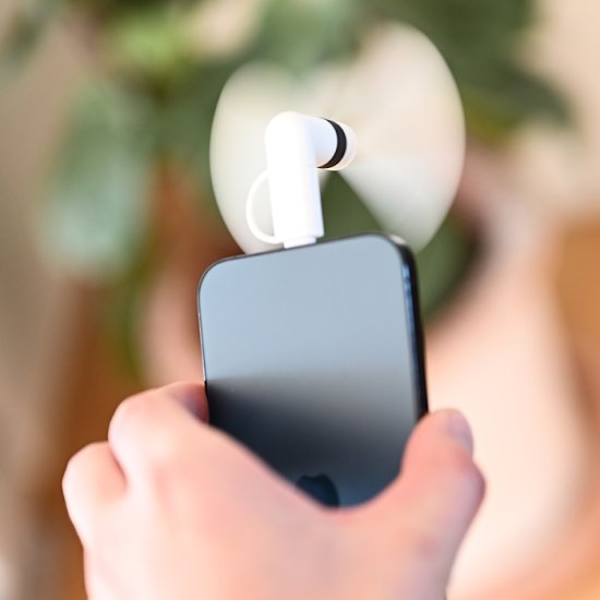 Mini-fläkt för iPhone och Android - Sulje napsauttamalla kuva