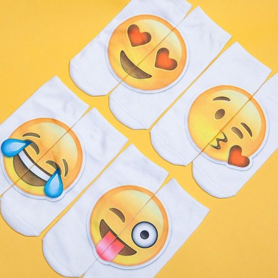 Emoji sukat (4 pair) - Sulje napsauttamalla kuva