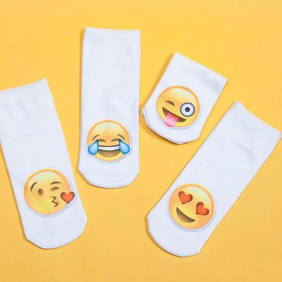 Emoji sukat (4 pair) - Sulje napsauttamalla kuva