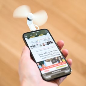 Mini-fläkt för iPhone och Android