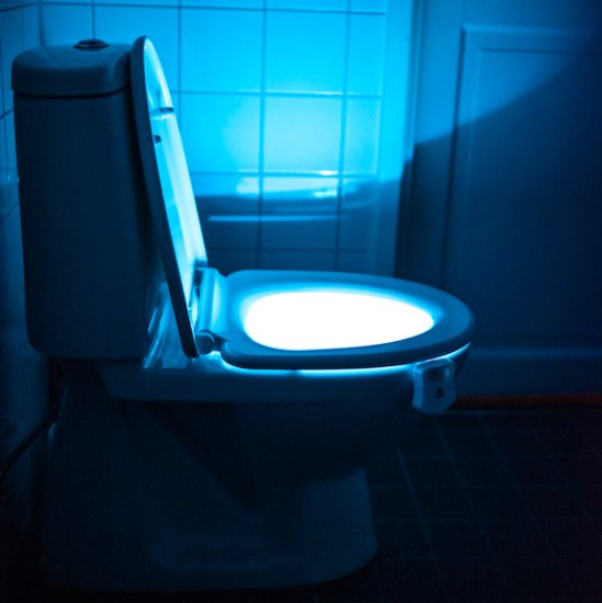 LED valaistus WC:hen - Sulje napsauttamalla kuva