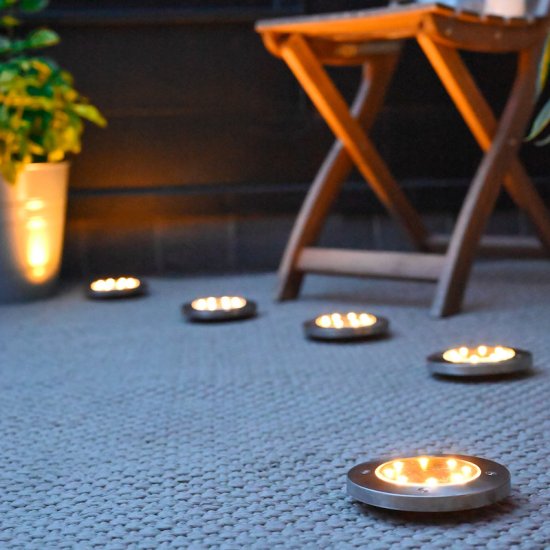Puutarhan valaistus aurinkokennoilla (3-pack) - Sulje napsauttamalla kuva