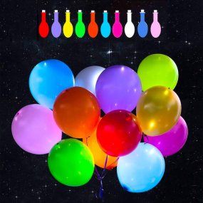 LED-ilmapallot (10 kpl)