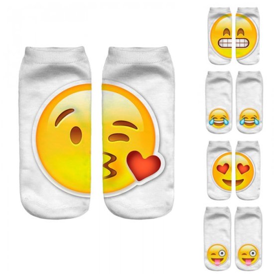 Emoji sukat (4 pair) - Sulje napsauttamalla kuva