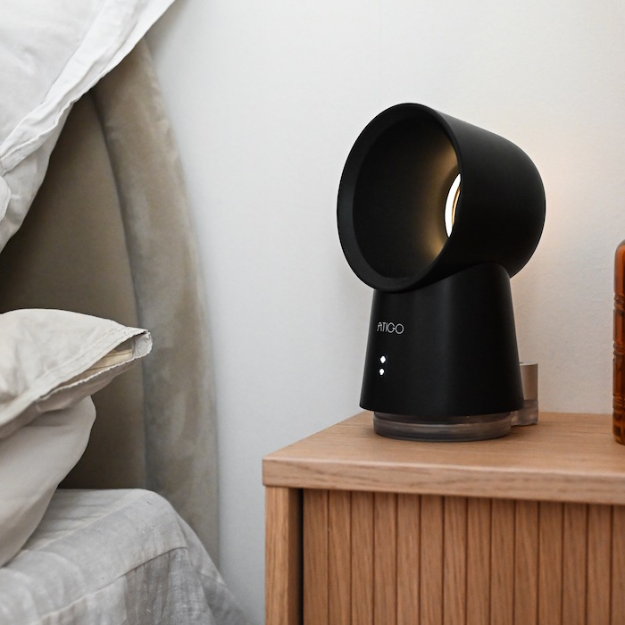 Veitsetön tuuletin LED-yövalolla