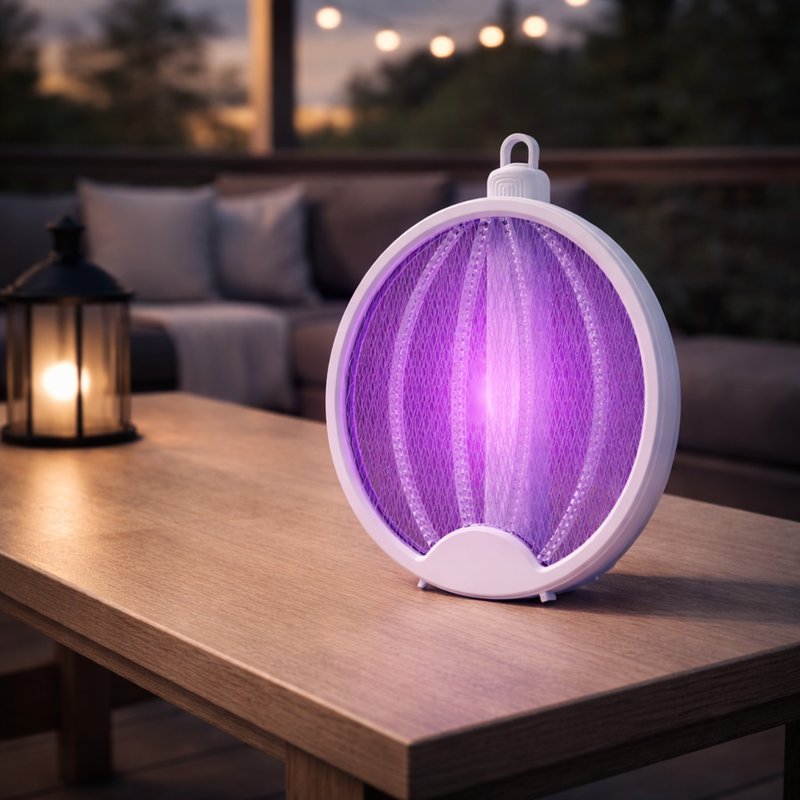 Hyttysansoitin sisäänrakennetulla akulla