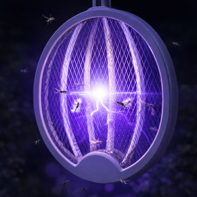 Hyttysansoitin sisäänrakennetulla akulla