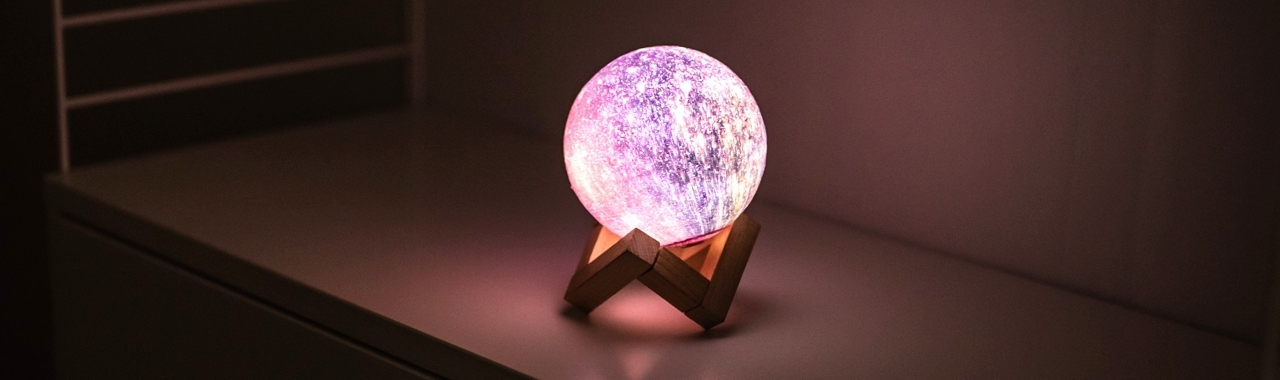 3D Kuu lamppu